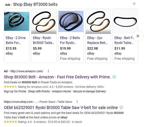 Click image for larger version  Name:	Ryobit bt3000 belts.JPG Views:	0 Size:	75.6 KB ID:	845597