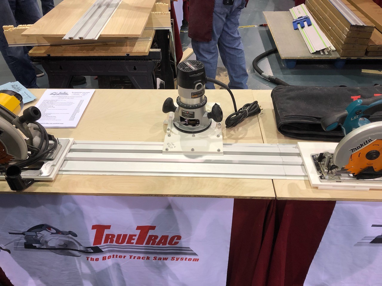 TrueTrac at woodorking show Milwaukee 2019
