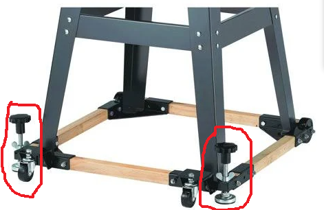 Harbor Freight Mobile Base levellers