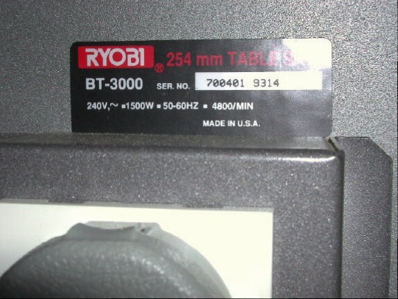 Click image for larger version  Name:	240V BT3000 serial number tag.jpg Views:	0 Size:	73.7 KB ID:	846253