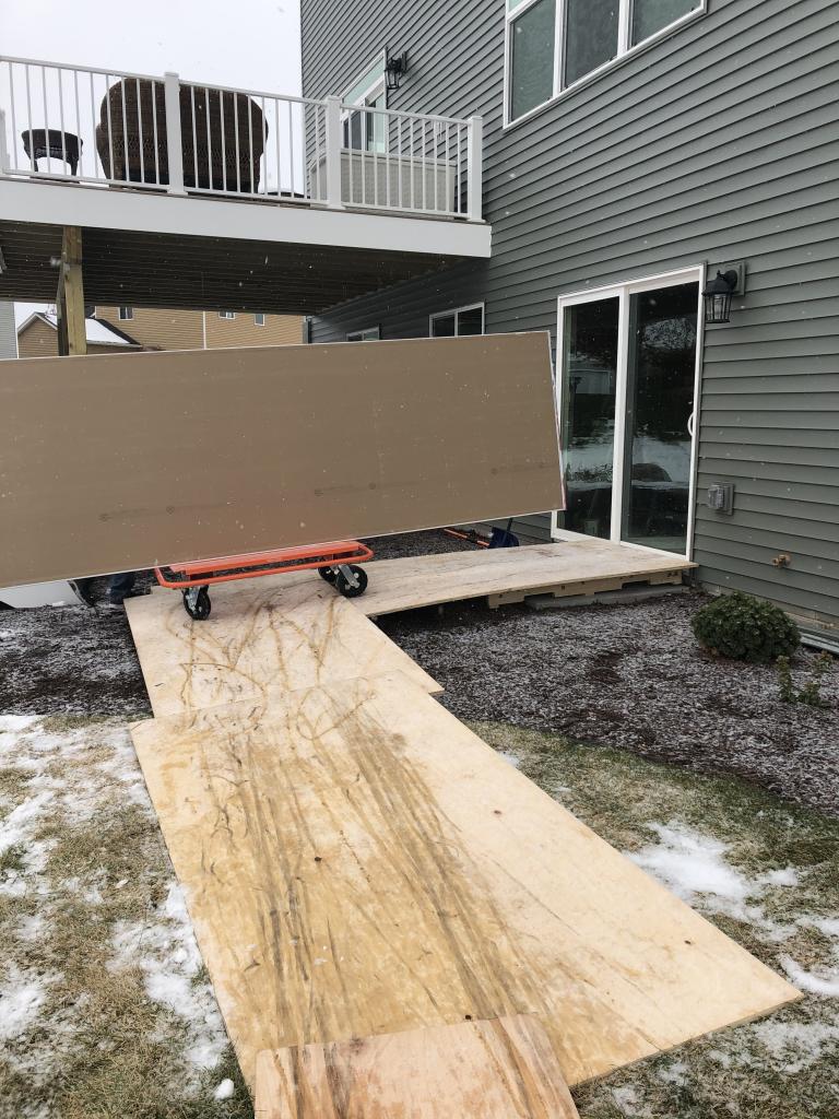 Shoddy ramp construction