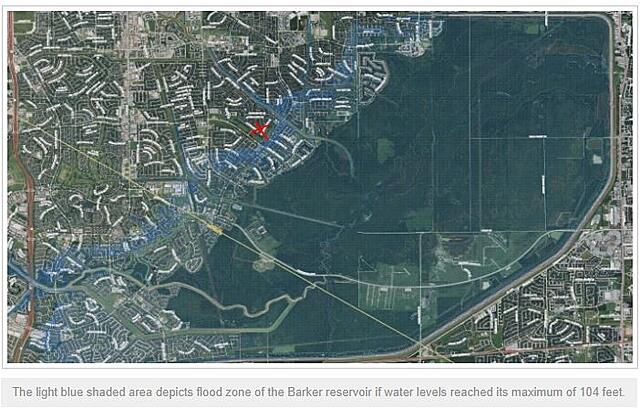 Click image for larger version  Name:	Flood area with Barker Reservoir at max height of 104 feet above MSL.JPG Views:	1 Size:	101.0 KB ID:	831331