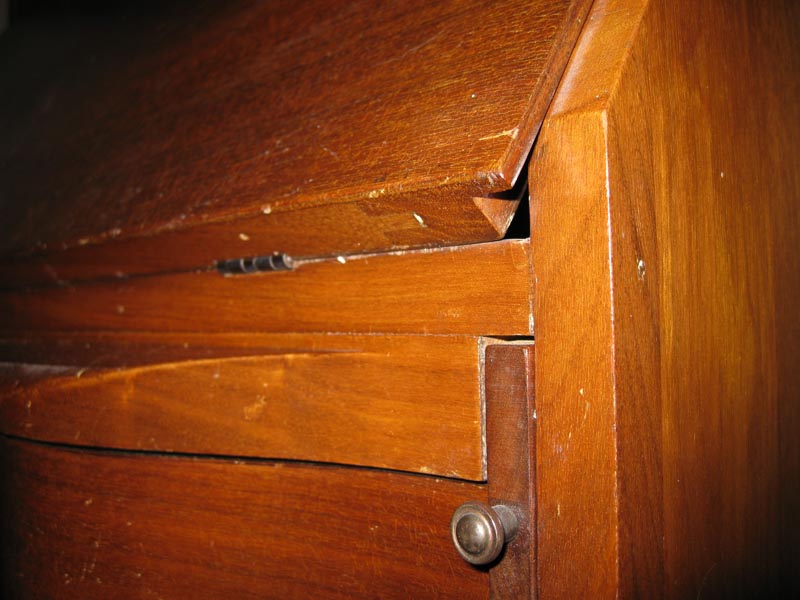 Drop Front Secretary Flip Out, How To Install Secretary Desk Hinges