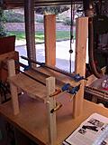 Dry fit of the seat and legs.