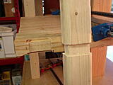 Detail of the front leg joint.