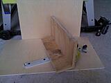Front of the Box Joint Jig 3/4" plywood