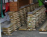 stickered wood