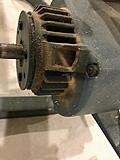Broken blade guard mount on motor housing